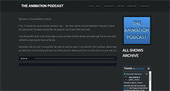 Desktop Screenshot of animationpodcast.com