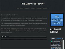 Tablet Screenshot of animationpodcast.com
